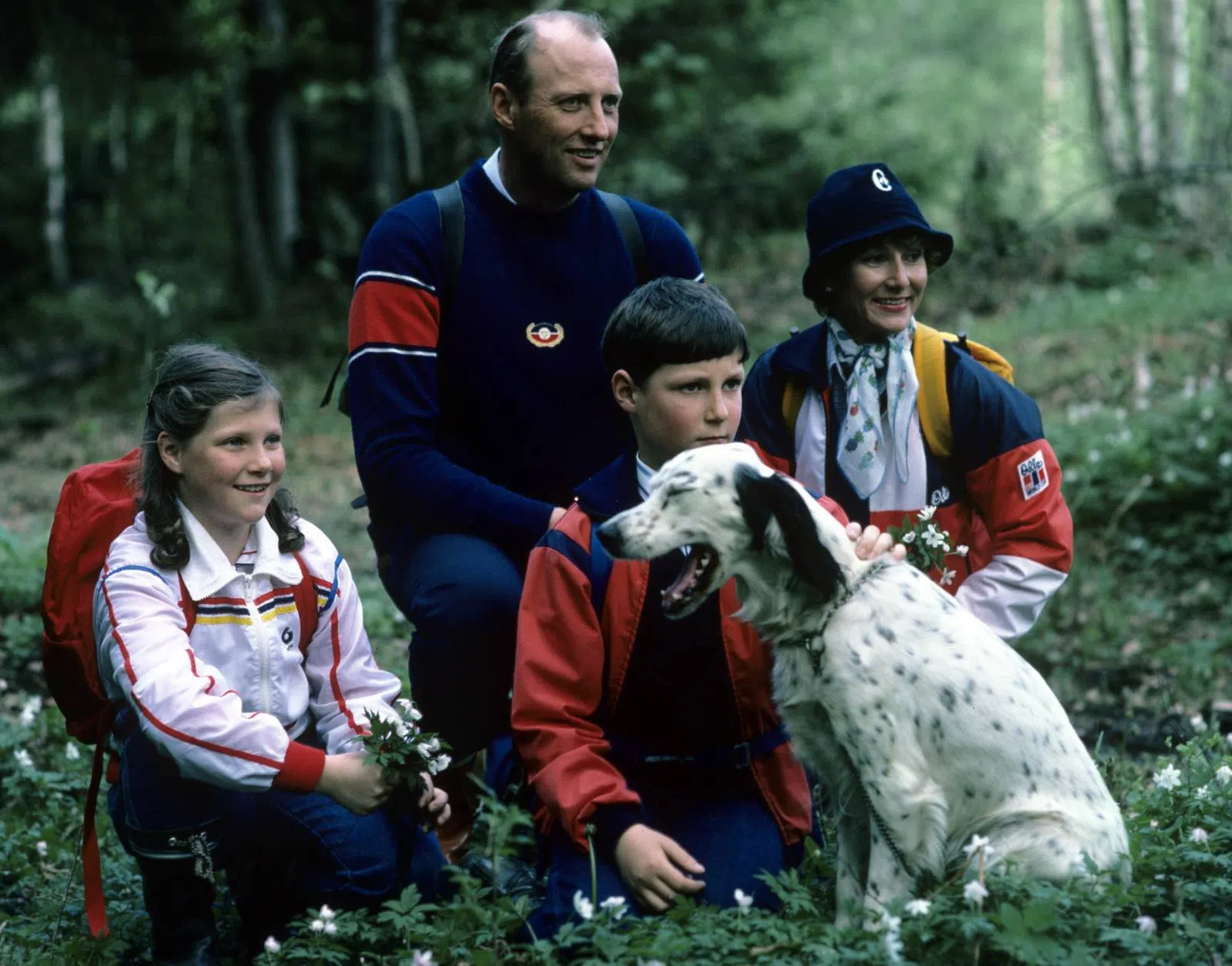 Kongefamilien med engelsk setter